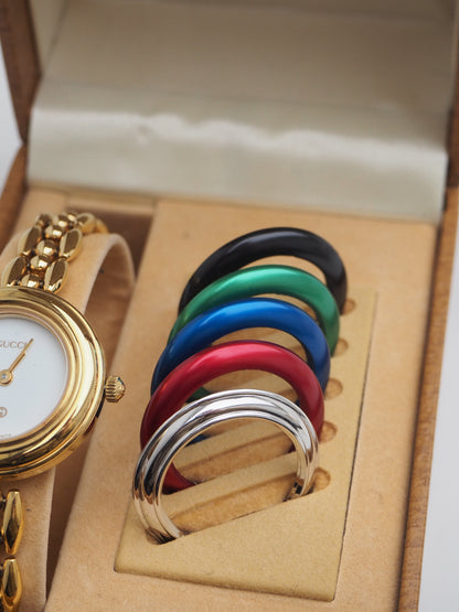 GUCCI INTERCHANGEABLE BEZEL WATCH