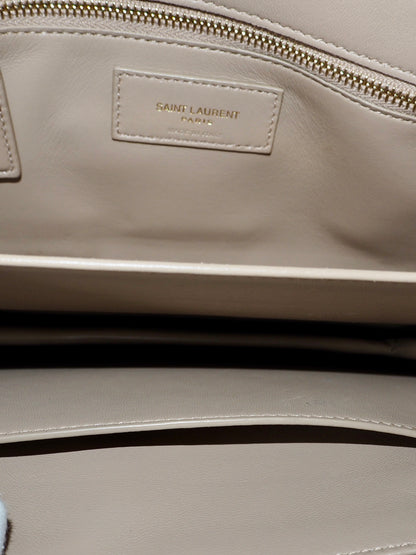 YVES SAINT LAURENT LE MAILLON SHOULDER BAG BEIGE