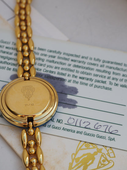 GUCCI INTERCHANGEABLE BEZEL WATCH