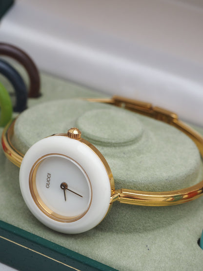 GUCCI INTERCHANGEABLE BEZEL WATCH