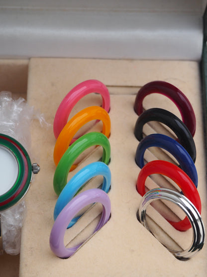 GUCCI INTERCHANGEABLE BEZEL WATCH