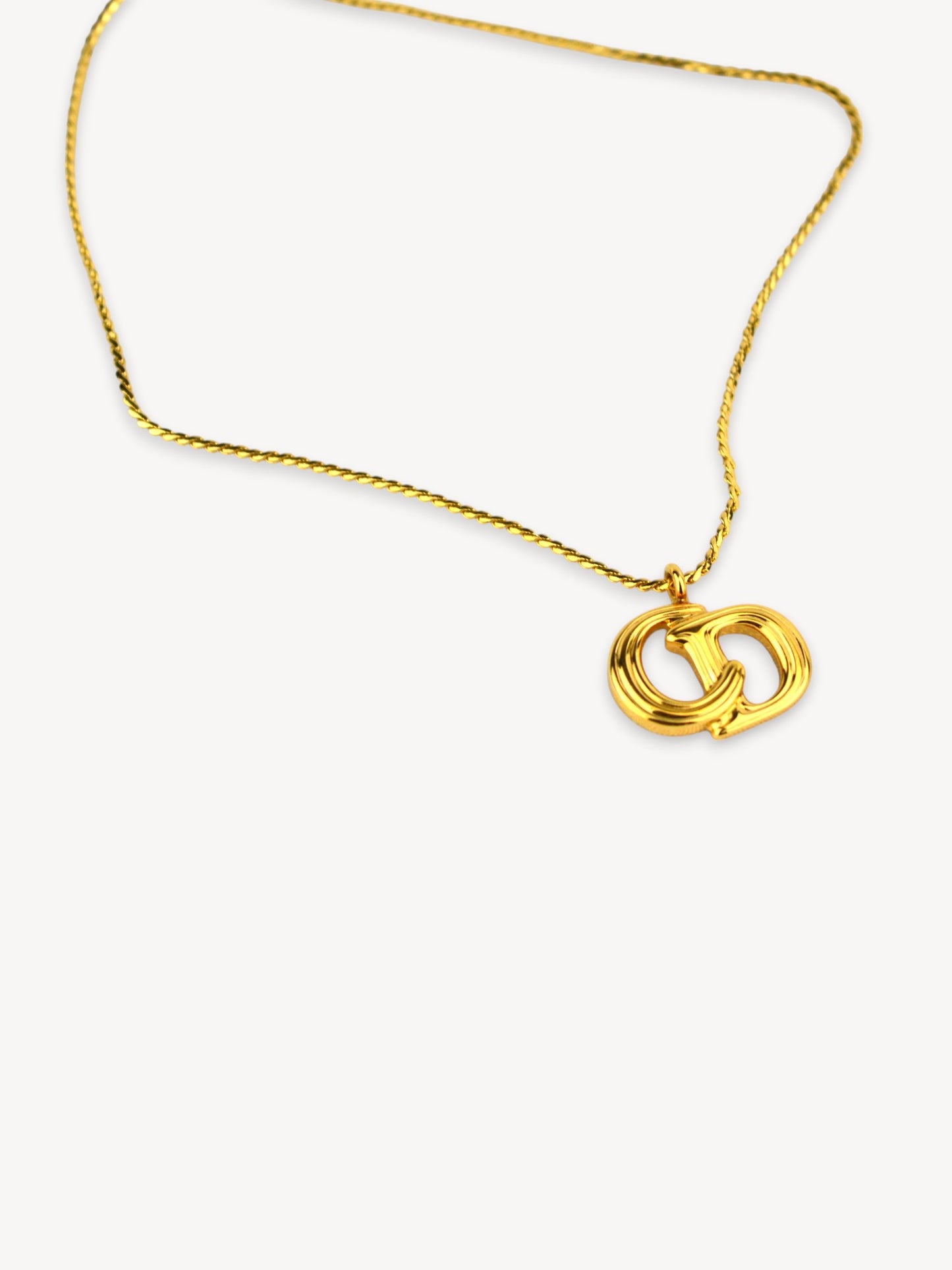 CHISTIAN DIOR CD LOGO NECKLACE