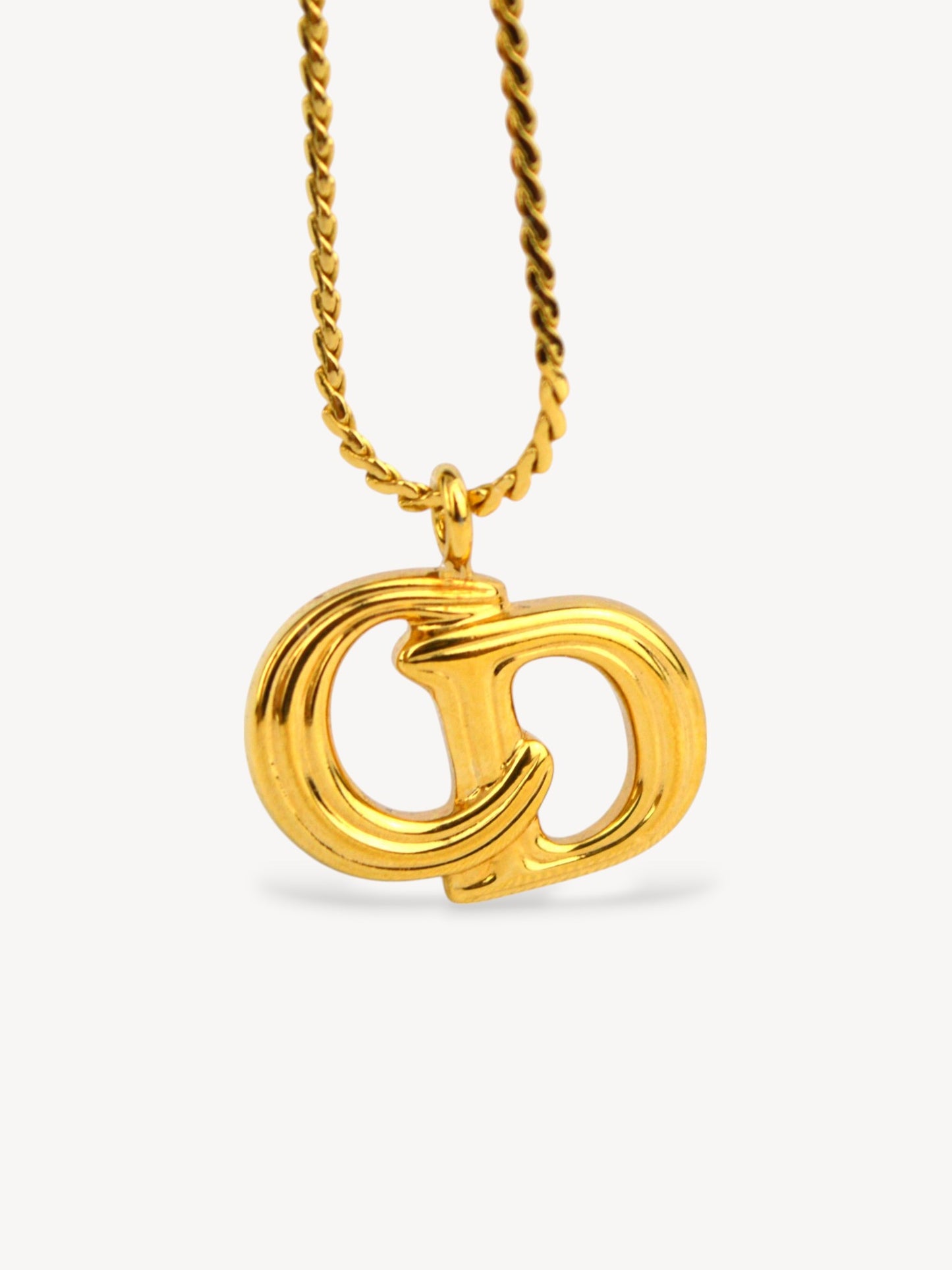 CHISTIAN DIOR CD LOGO NECKLACE