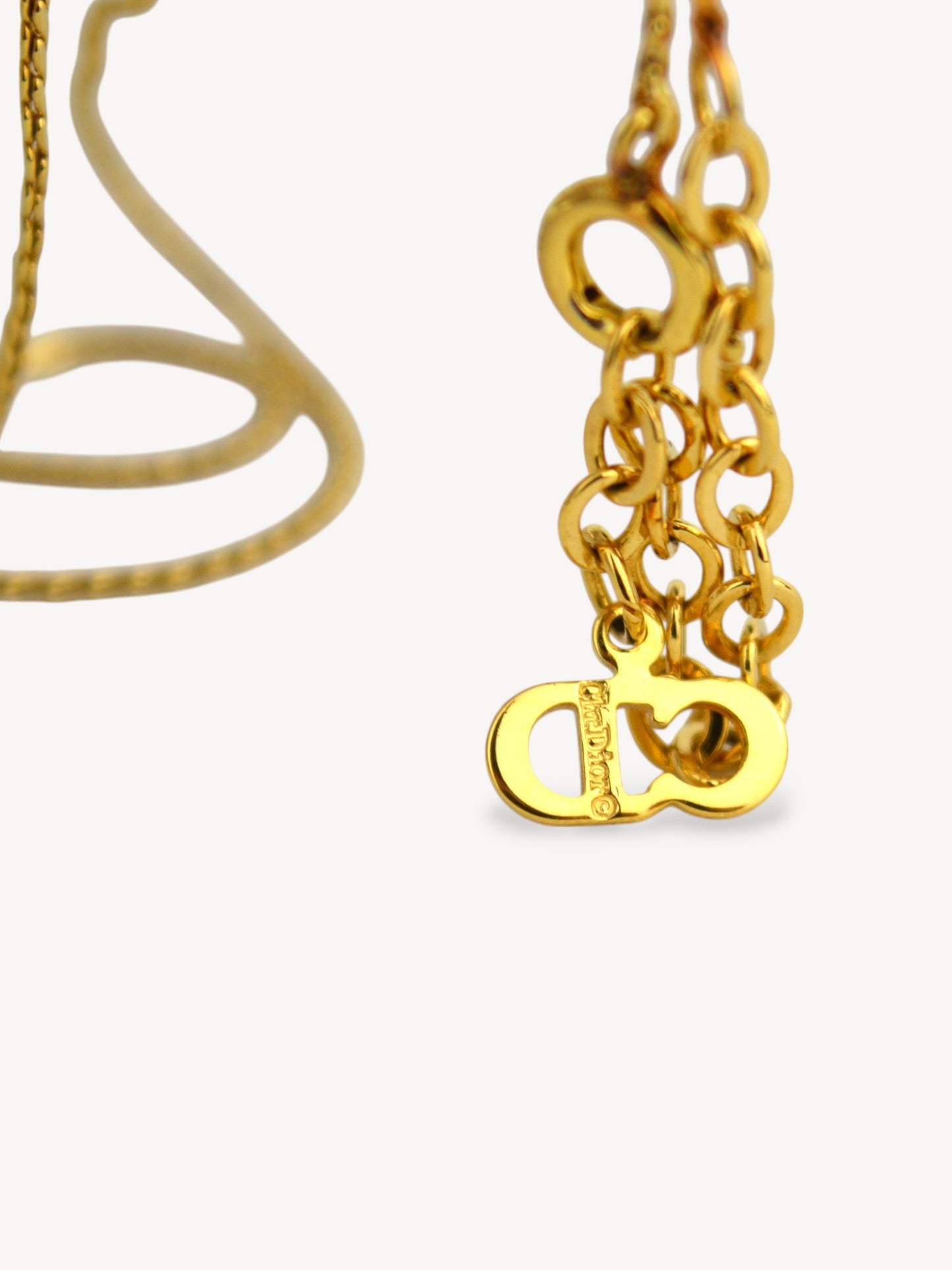 CHISTIAN DIOR CD LOGO NECKLACE