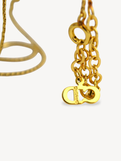 CHISTIAN DIOR CD LOGO NECKLACE