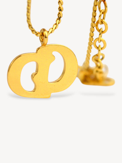 CHISTIAN DIOR CD LOGO NECKLACE