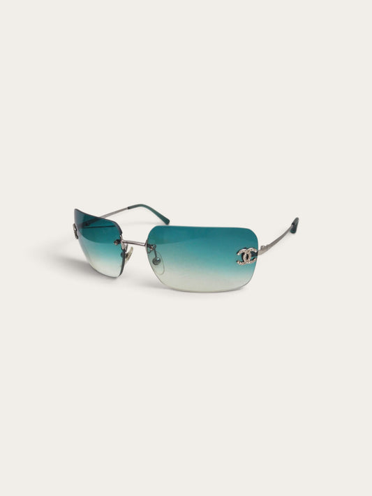 CHANEL 4017-D SUNGLASSES TURQUOISE