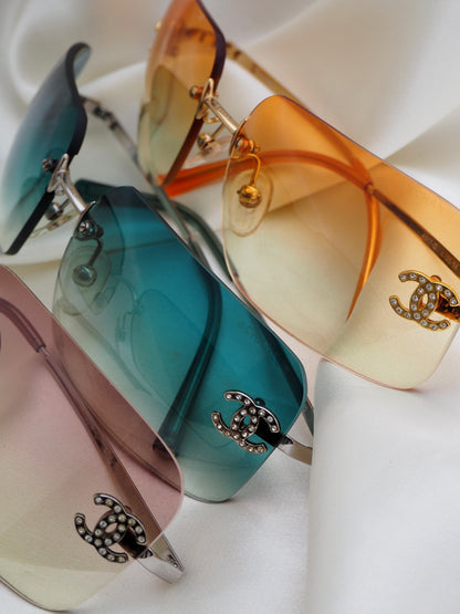 CHANEL 4017-D SUNGLASSES TURQUOISE