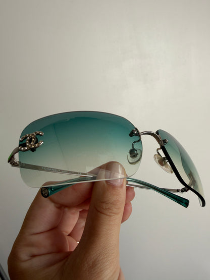 CHANEL 4017-D SUNGLASSES TURQUOISE