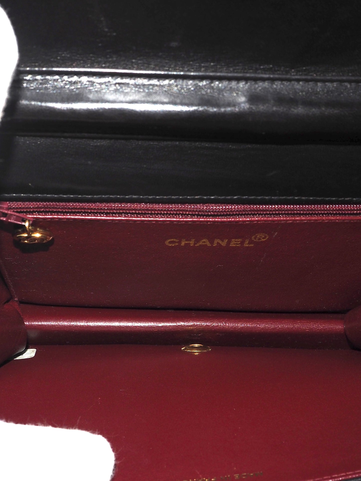 CHANEL SINGLE FULL FLAP BAG BLACK