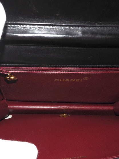 CHANEL SINGLE FULL FLAP BAG BLACK