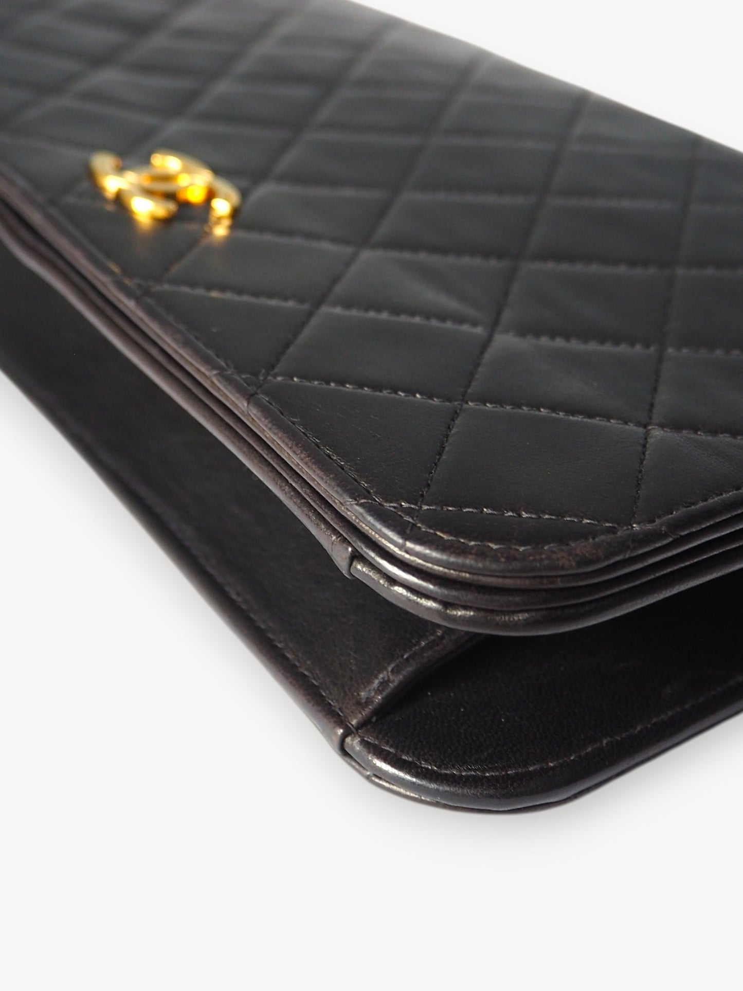 CHANEL SINGLE FULL FLAP BAG BLACK