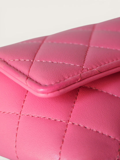 CHANEL GLASSES CASE WITH CHAIN