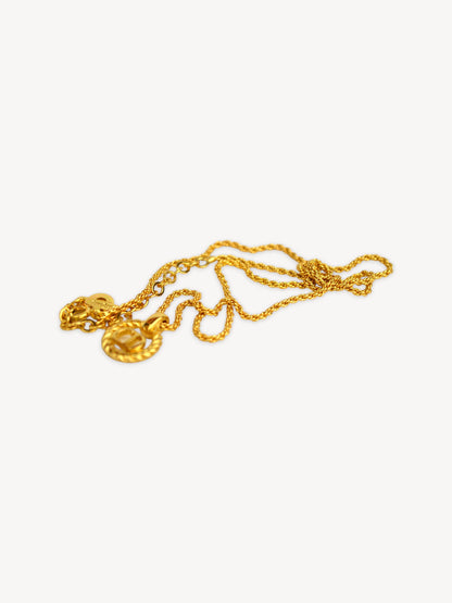 CHISTIAN DIOR CD LOGO NECKLACE