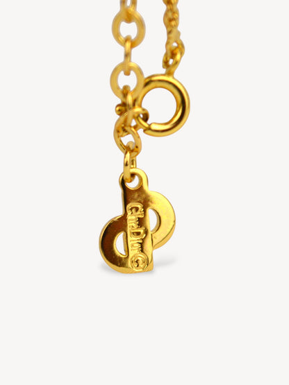 CHISTIAN DIOR CD LOGO NECKLACE