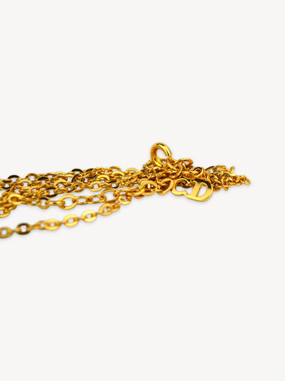CHISTIAN DIOR CD LOGO NECKLACE