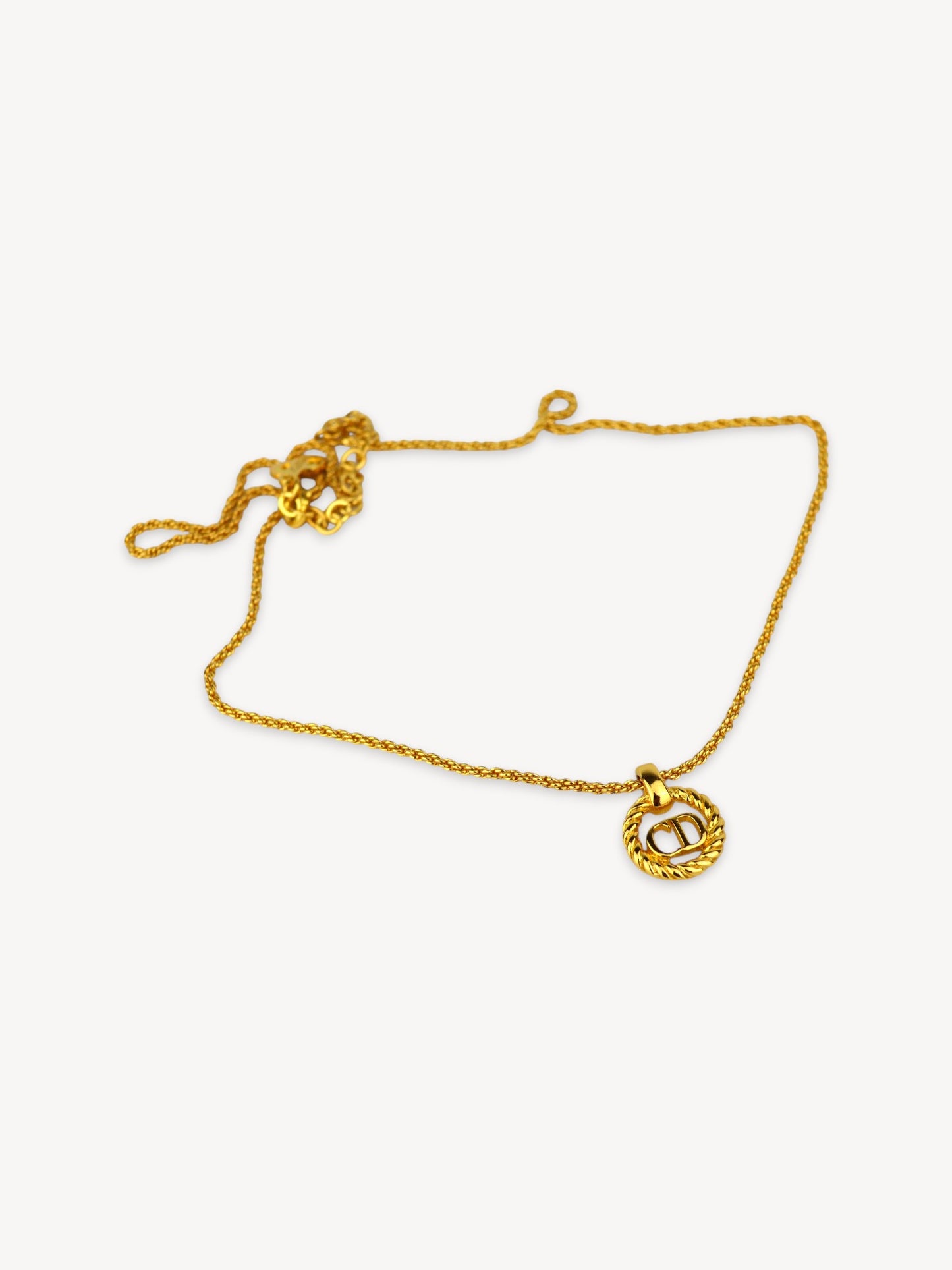 CHISTIAN DIOR CD LOGO NECKLACE
