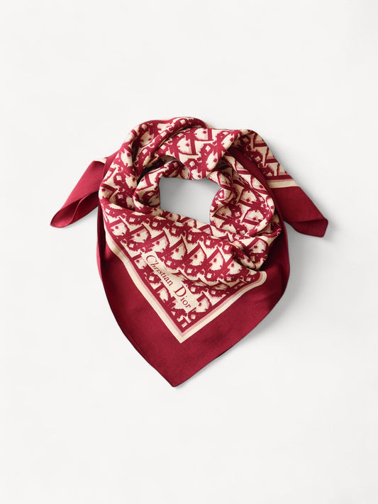 CHRISTIAN DIOR SILK SCARF