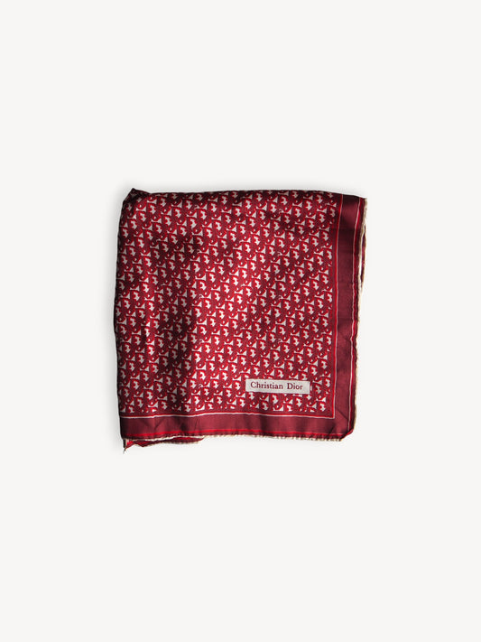 CHRISTIAN DIOR SILK MONOGRAM SCARF