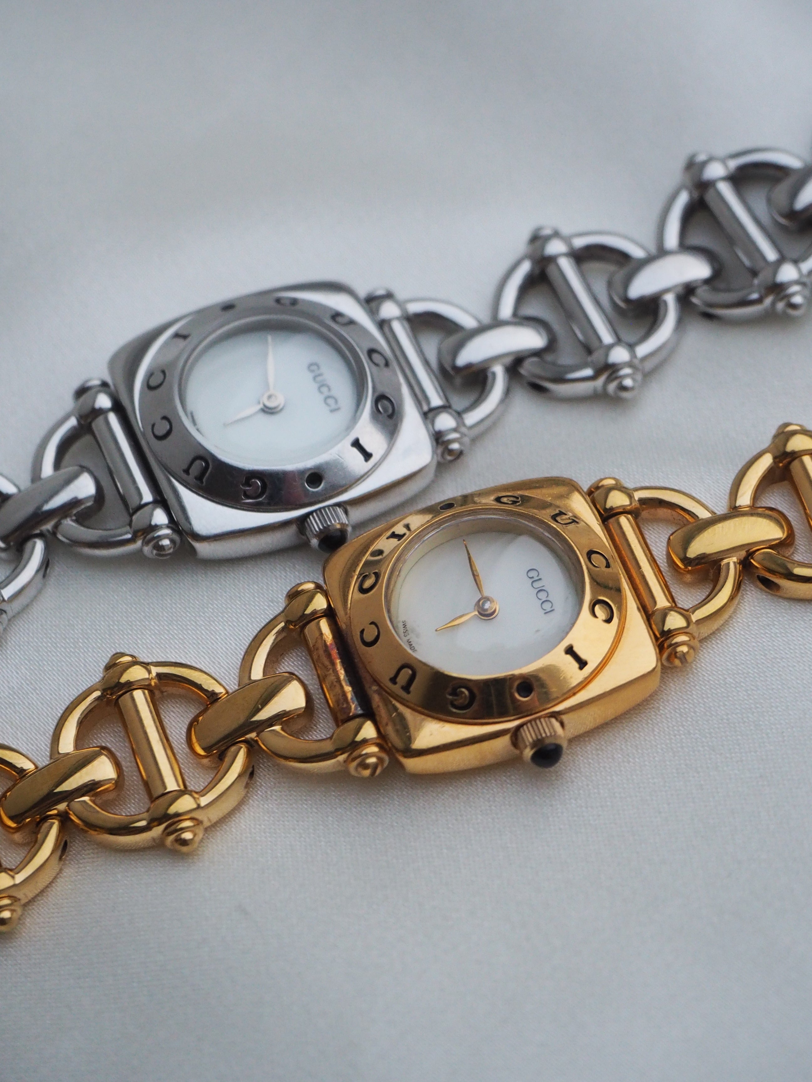 Gucci 6400L Vintage Gold-Plated Watch – Mother of Pearl Dial