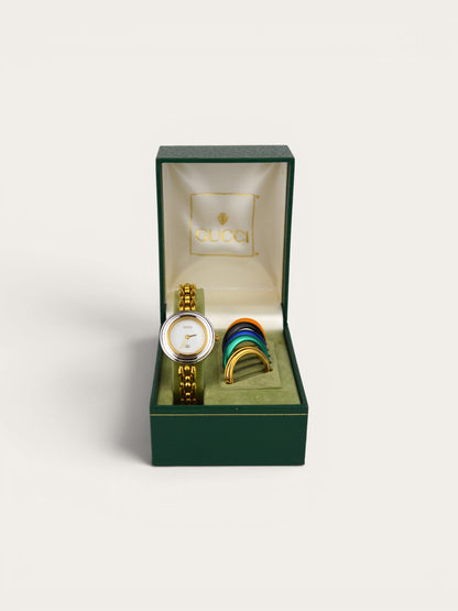 GUCCI INTERCHANGEABLE BEZEL WATCH