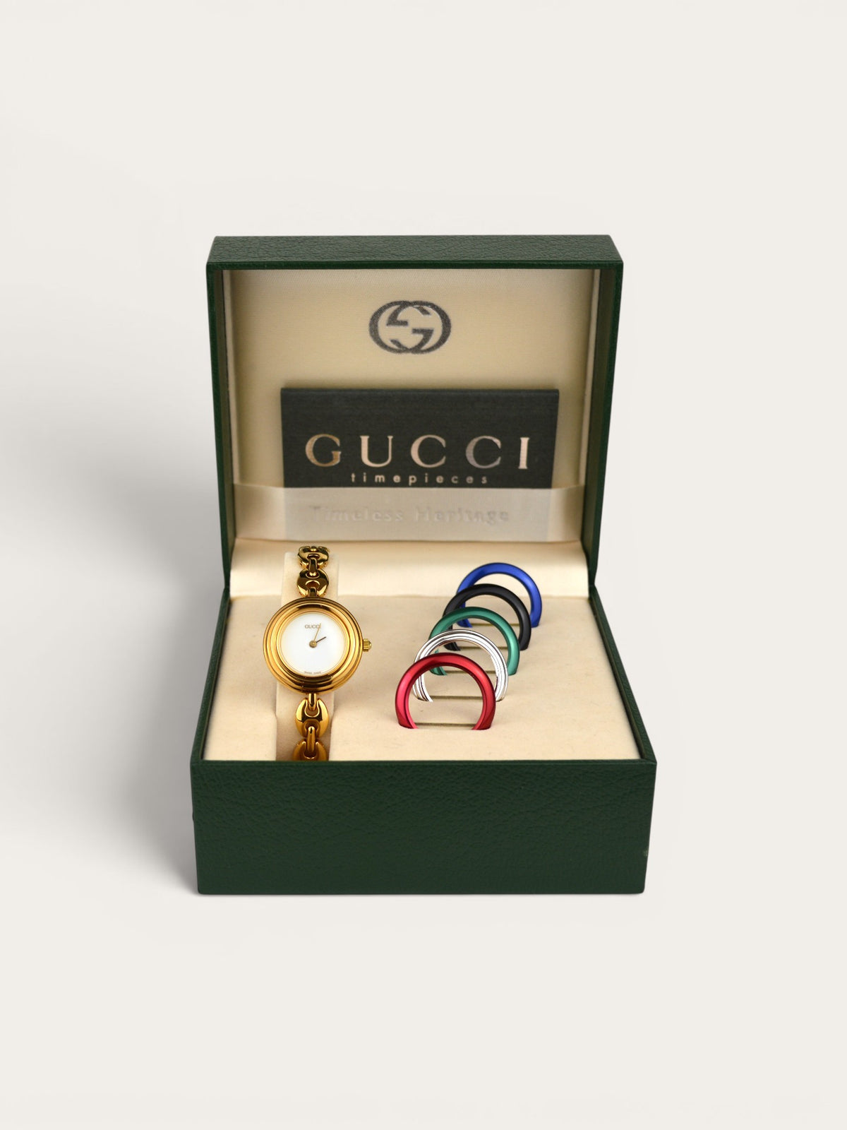 GUCCI INTERCHANGEABLE BEZEL WATCH