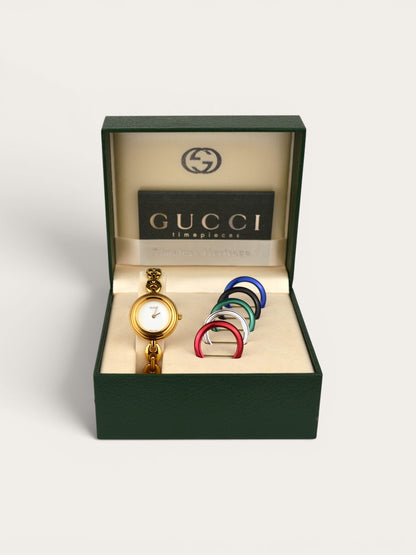 GUCCI INTERCHANGEABLE BEZEL WATCH