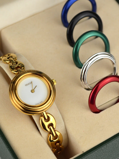 GUCCI INTERCHANGEABLE BEZEL WATCH