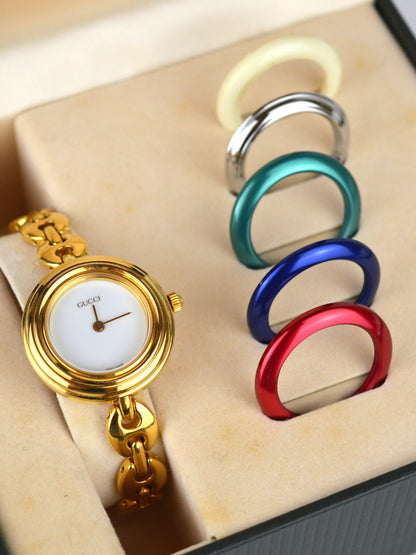 GUCCI INTERCHANGEABLE BEZEL WATCH