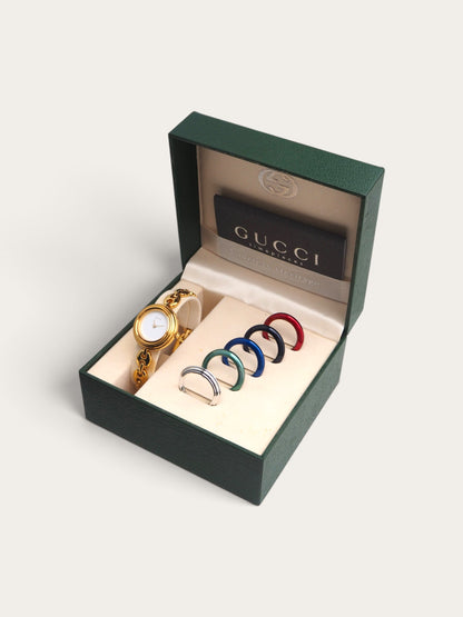 GUCCI INTERCHANGEABLE BEZEL WATCH