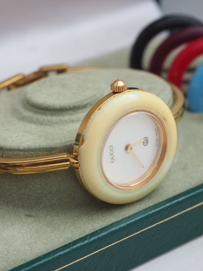 GUCCI INTERCHANGEABLE BEZEL WATCH