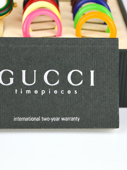 GUCCI INTERCHANGEABLE BEZEL WATCH