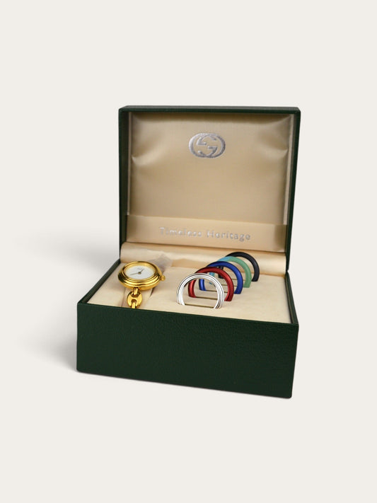 GUCCI INTERCHANGEABLE BEZEL WATCH