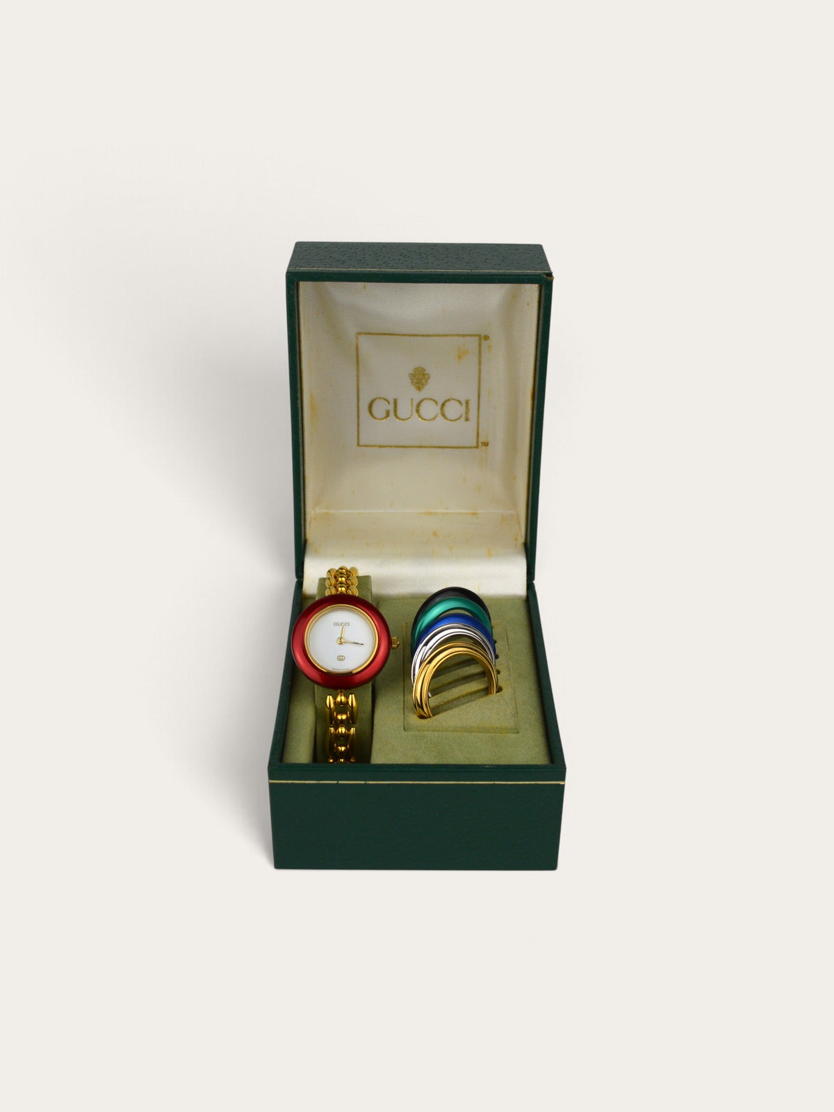 GUCCI INTERCHANGEABLE BEZEL WATCH