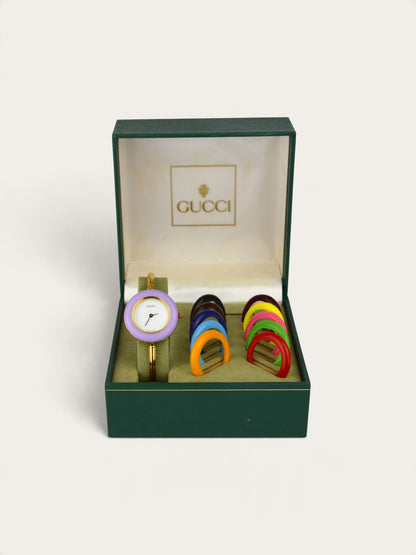 GUCCI INTERCHANGEABLE BEZEL WATCH
