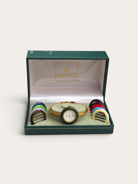 GUCCI INTERCHANGEABLE BEZEL WATCH