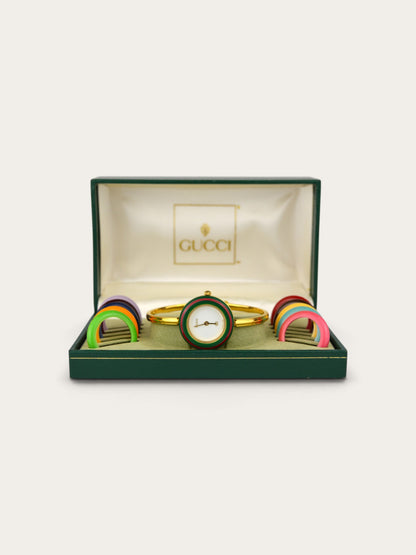 GUCCI INTERCHANGEABLE BEZEL WATCH