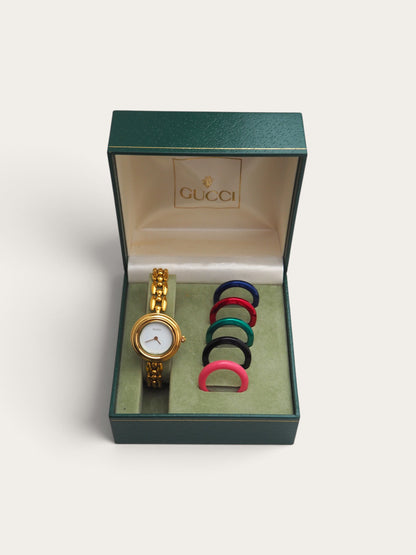 GUCCI INTERCHANGEABLE BEZEL WATCH