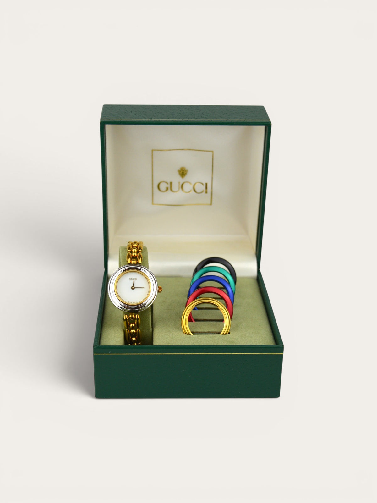 GUCCI INTERCHANGEABLE BEZEL WATCH