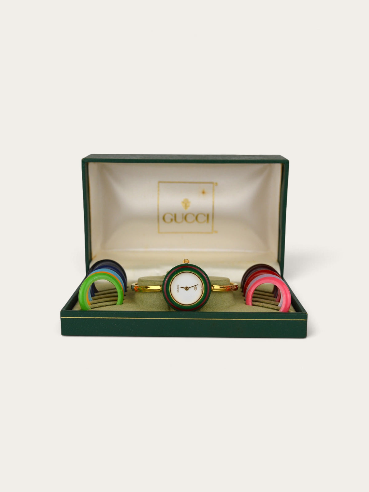 GUCCI INTERCHANGEABLE BEZEL WATCH