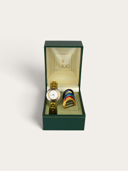 GUCCI INTERCHANGEABLE BEZEL WATCH