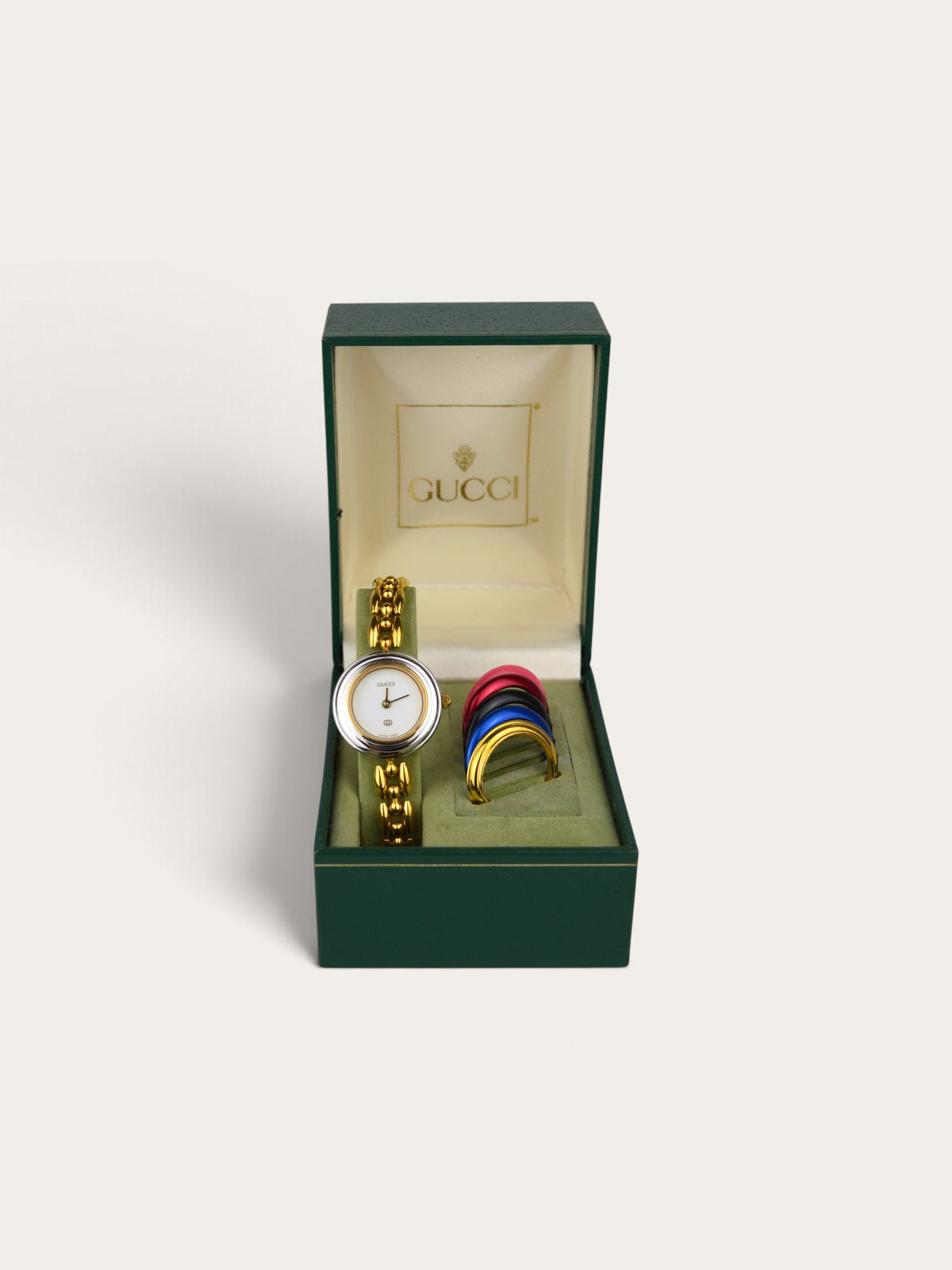 GUCCI INTERCHANGEABLE BEZEL WATCH
