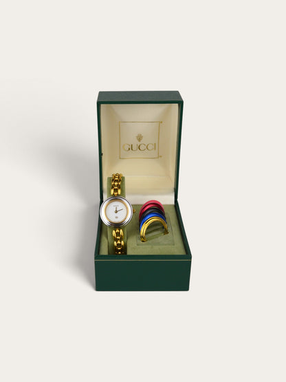 GUCCI INTERCHANGEABLE BEZEL WATCH
