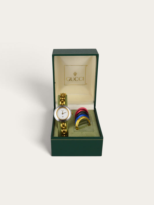 GUCCI INTERCHANGEABLE BEZEL WATCH