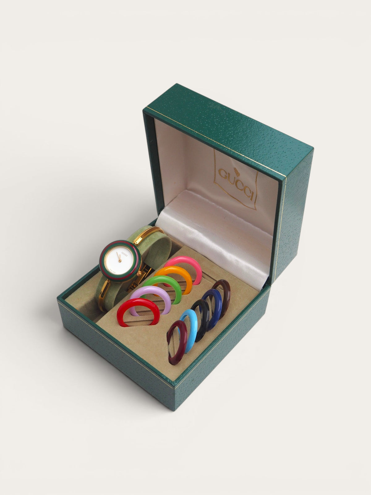 GUCCI INTERCHANGEABLE BEZEL WATCH