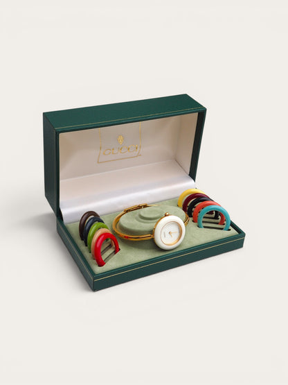GUCCI INTERCHANGEABLE BEZEL WATCH