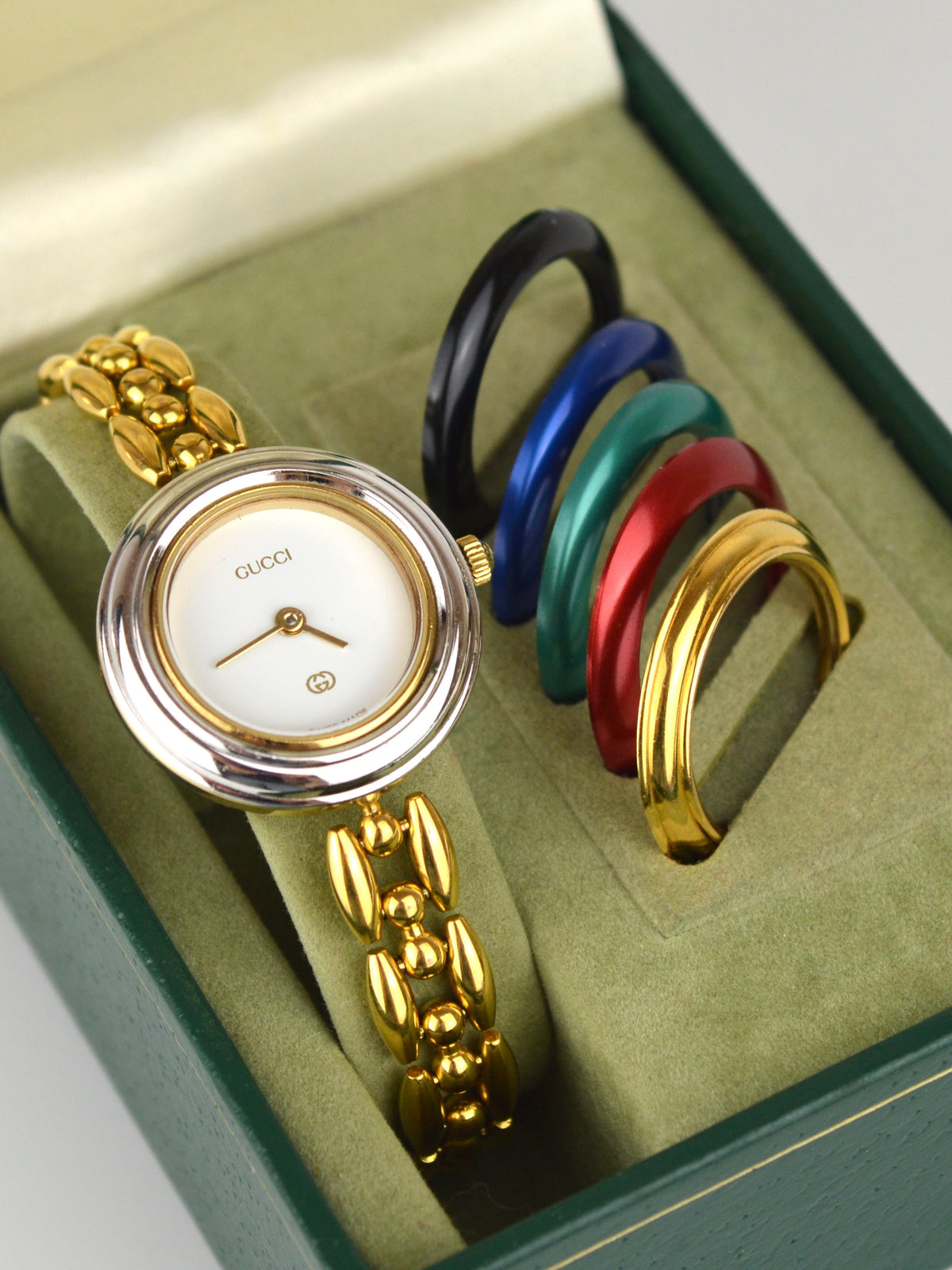 GUCCI INTERCHANGEABLE BEZEL WATCH