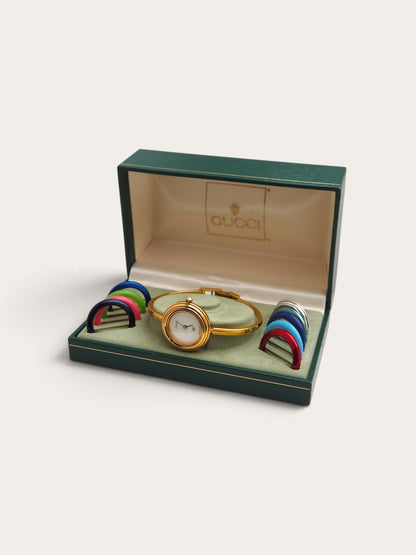 GUCCI INTERCHANGEABLE BEZEL WATCH