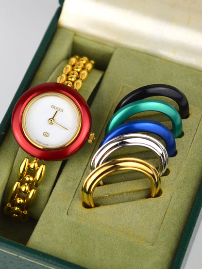 GUCCI INTERCHANGEABLE BEZEL WATCH