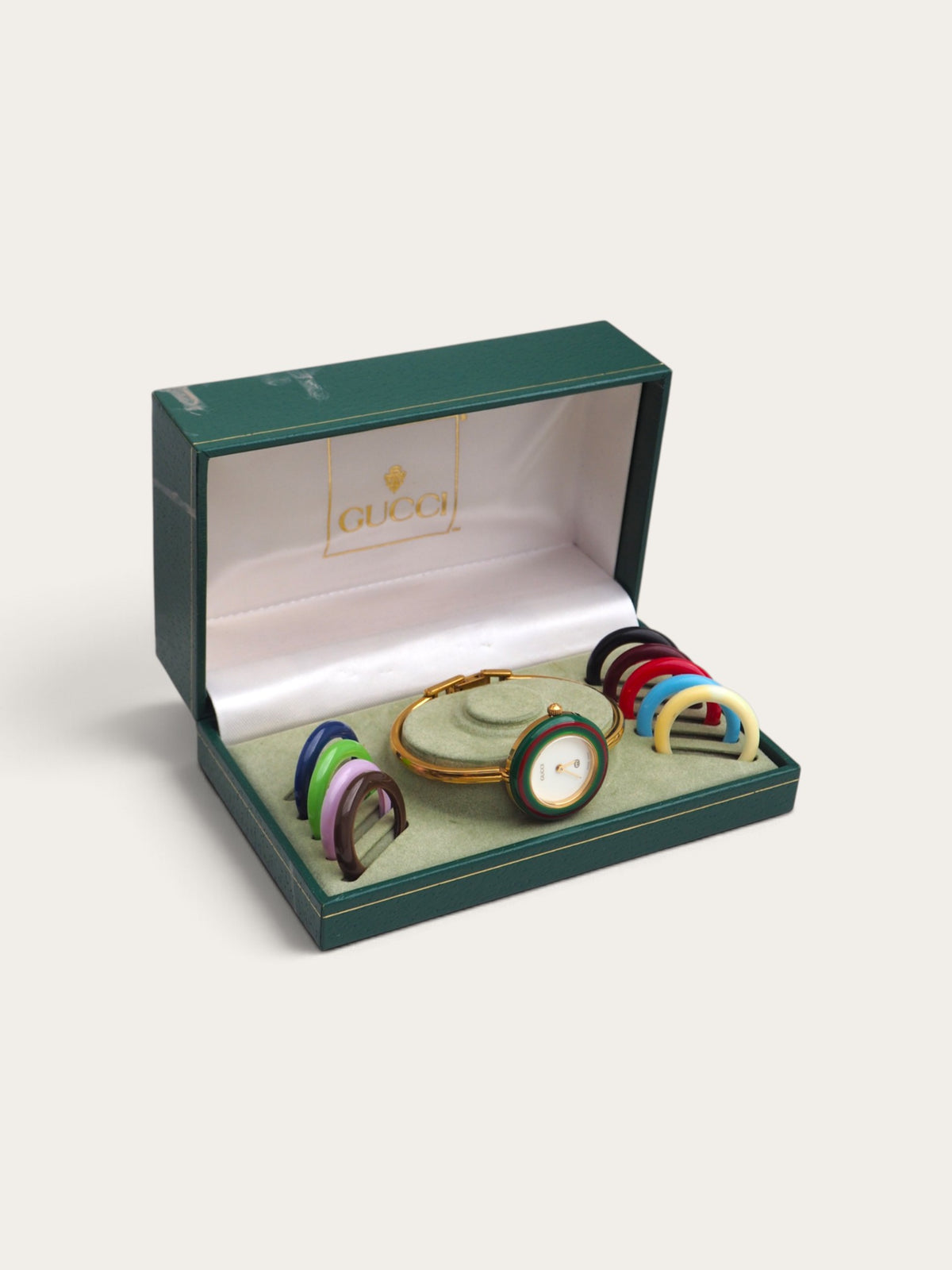 GUCCI INTERCHANGEABLE BEZEL WATCH